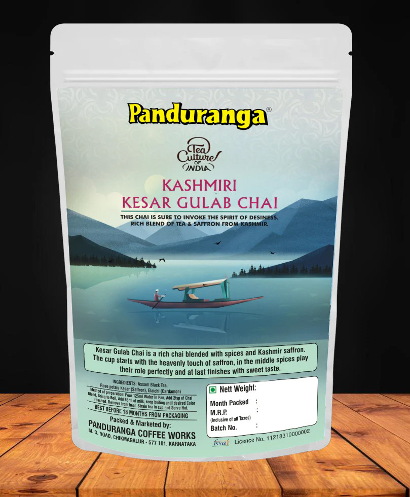 Kashmiri Kesar Gulab Chai